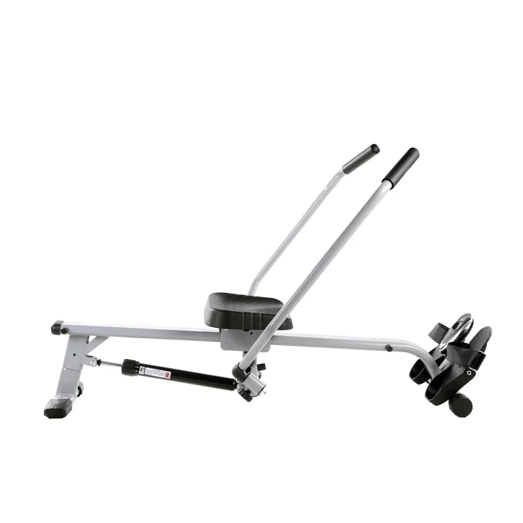 Sunny Health & Fitness Full Motion Cardio Rowing Machine Exercise Workout Rower w/ Hydraulic Cylinder and LCD Monitor, SF-RW5639 - MadeInUSA