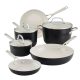 KitchenAid Hard-Anodized Ceramic Nonstick 9-Piece Cookware Set, Black – MadeInUSA