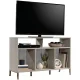 Pemberly Row Modern Engineered Wood TV Stand for TVs up to 50″in Champagne Oak – MadeInUSA