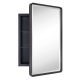 TEHOME Farmhouse 16 in. W x 24 in. H Recessed Rectangular Metal Framed Bathroom Medicine Cabinets with Mirror in Bronze, Oil Rubbed Bronze – MadeInUSA
