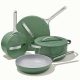 Caraway Non-Stick Ceramic 7 Piece Cookware Set – Sage – MadeInUSA