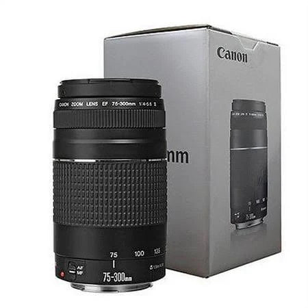 Canon EF 75-300mm f/4-5.6 III Autofocus Lens for Eos T6 T6S T6i T5 T5i - MadeInUSA