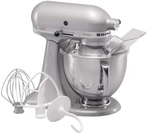 KitchenAid 5 Quart Artisan Stand Mixer - Metallic Chrome - MadeInUSA
