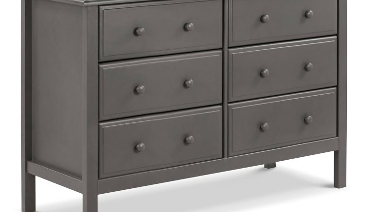 DaVinci Jayden 6 Drawer Double Dresser - Slate - MadeInUSA