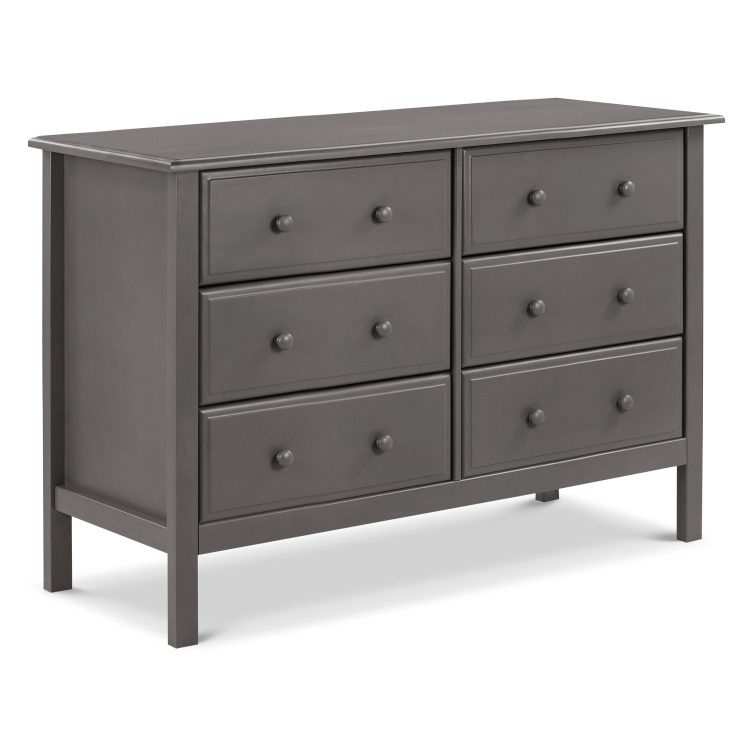 DaVinci Jayden 6 Drawer Double Dresser - Slate - MadeInUSA
