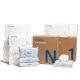 Coterie Baby Diapers + Wipes Baby Kit, Size 1 (198 Count) Size Newborn (93 Count) 4 Wipe Packs (224 Wipes) Made with Plant-Based fibers, – MadeInUSA