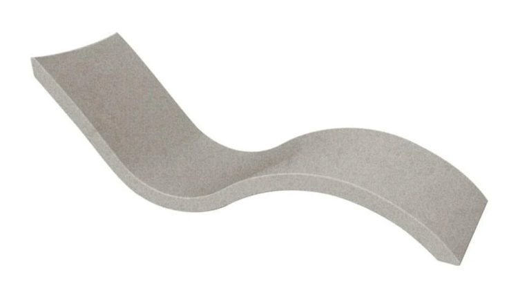 Ledge Lounger In-Pool Signature Chaise, Sandstone - MadeInUSA