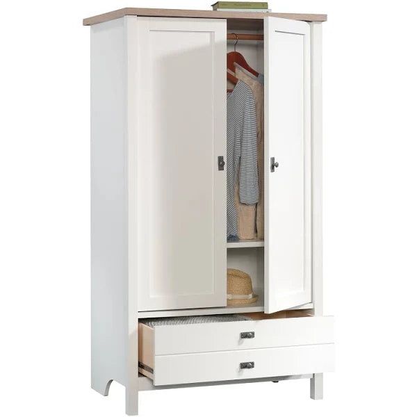 Sauder Cottage Road Armoire - Soft White - MadeInUSA