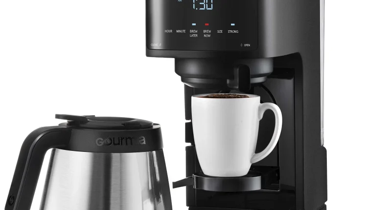New Gourmia Single Serve + 12 Cup Drip Coffee Maker, Thermal Carafe - MadeInUSA