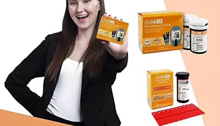 CURO L5 Digital Cholesterol Test Kit Home (Device & 10 Total Cholesterol Strips Included) - MadeInUSA