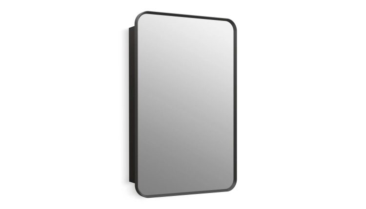 Kohler K-35570 Verdera 22" x 34" Rectangular Framed Medicine Cabinet - Matte Black - MadeInUSA