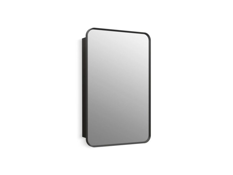 Kohler K-35570 Verdera 22" x 34" Rectangular Framed Medicine Cabinet - Matte Black - MadeInUSA
