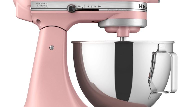 KitchenAid Deluxe 4.5 Quart Tilt-Head Stand Mixer, Dried Rose, KSM97 - MadeInUSA