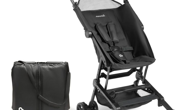 Munchkin Sparrow Ultra Compact Travel Stroller - Black - MadeInUSA