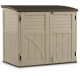 Suncast 2.7 x 4.41 ft. Resin Horizontal Storage Shed, Sand Brown – MadeInUSA