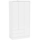 Cambridge 3 Door and 2 Drawer Wardrobe White – Chique – MadeInUSA