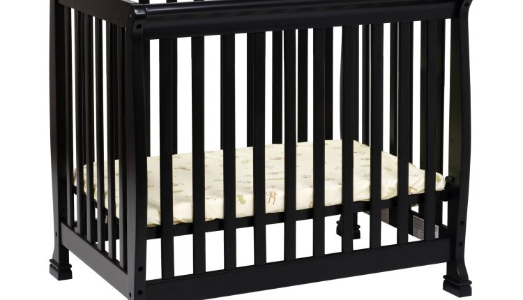 DaVinci Kalani 2-in-1 Convertible Mini Crib, Ebony, Twin - MadeInUSA