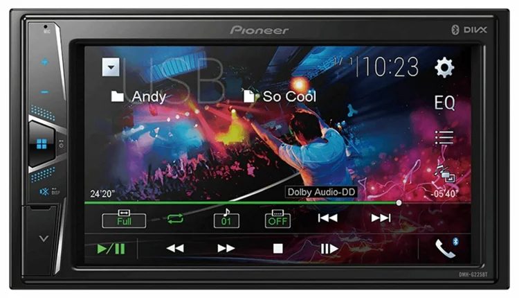 Pioneer DMH-220EX Digital Multimedia Receiver with 6.2 - inch WVGA Display - MadeInUSA