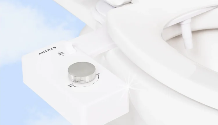 TUSHY Classic 3.0 Bidet Toilet Seat Attachment | Adjustable Water Pressure (Platinum Knob) - MadeInUSA