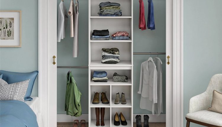 SystemBuild Rochon Closet Storage System, White - MadeInUSA