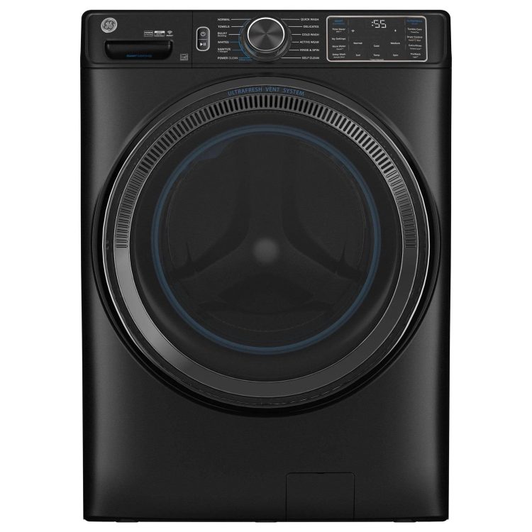 GE GFW655SPVDS 5.0 Cu. ft. Capacity Smart Front Load Steam Washer with SmartDispense - MadeInUSA