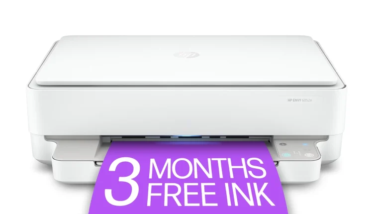 HP ENVY 6052e All-in-One Wireless Color Inkjet Photo Printer with 3 Months Instant Ink Incl with HP+ - MadeInUSA