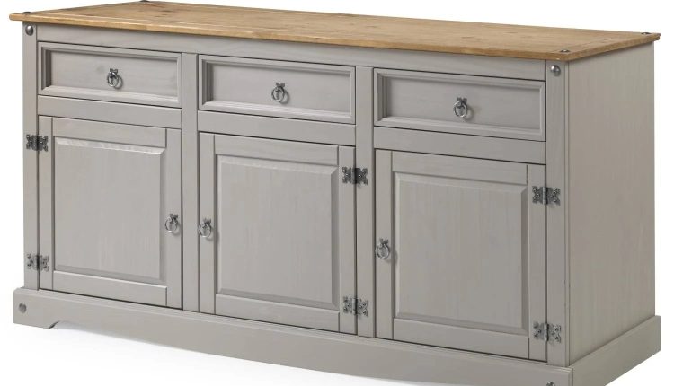 Wood Buffet Sideboard Corona Gray | Furniture Dash COG917 - MadeInUSA
