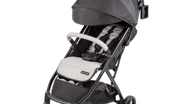 Summer by Ingenuity 3Dquickclose CS+ Compact Fold Baby Stroller, Black - MadeInUSA