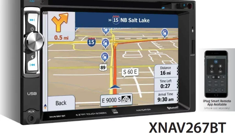Dual Electronics XNAV267BT 6.2 inch Double Din Car Stereo with Built-in Navigation, New - MadeInUSA