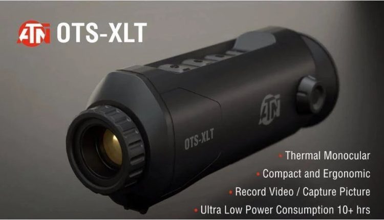 ATN OTS XLT Thermal Monocular w/ 50Hz Thermal Sensor, Smart Rangefinder, Classic Ergonomics, 10hrs+ Battery Power (2.5-10x) - MadeInUSA