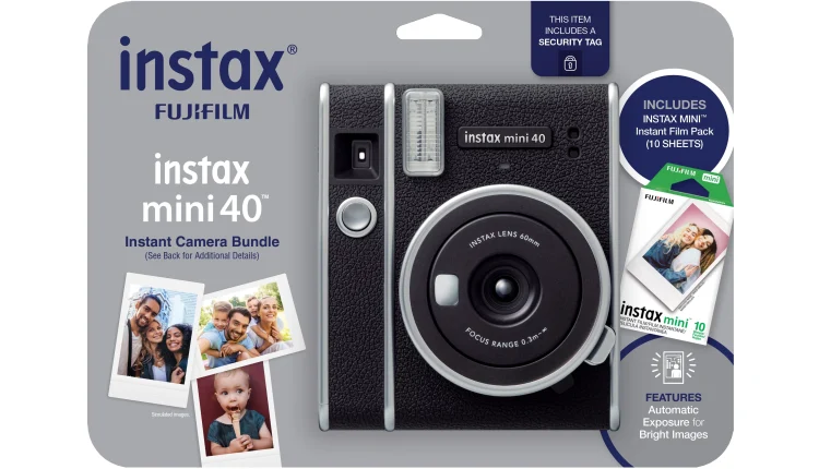 Fujifilm Instax Mini 40 Camera Blister Bundle with Bonus Film (10-pack of film) - MadeInUSA