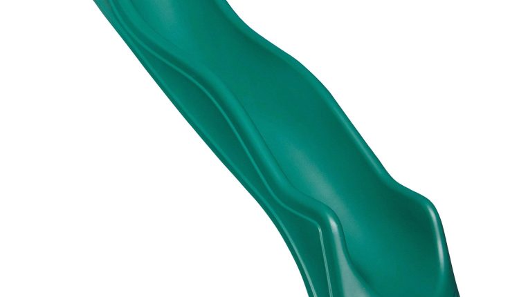 Backyard Discovery 10 Foot Wave Slide, Easy One Piece Installation, Green - MadeInUSA