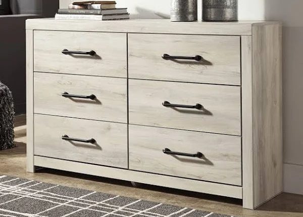 Ashley Cambeck 6 Drawer Dresser, Whitewash - MadeInUSA