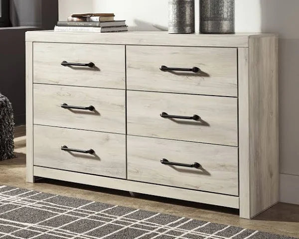Ashley Cambeck 6 Drawer Dresser, Whitewash - MadeInUSA