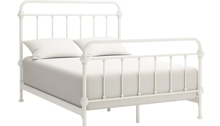 Cortes Standard Bed Color: Off-White, Size: Full - MadeInUSA