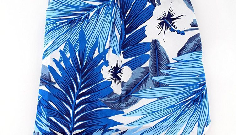 Midlee Blue Hawaiian Dog Shirt