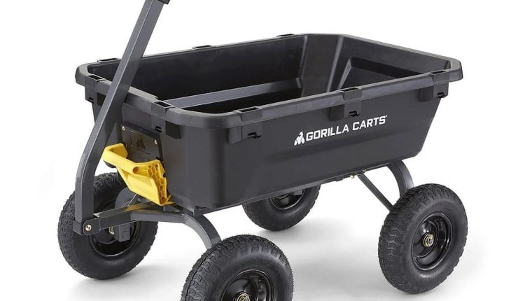 Gorilla Carts 7-cu ft Poly Yard Cart | GCG-7 - MadeInUSA