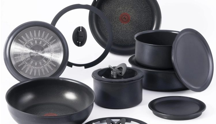 T-Fal Ingenio Expertise Aluminum Nonstick 13-Piece Cookware Set - Black - MadeInUSA