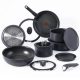 T-Fal Ingenio Expertise Aluminum Nonstick 13-Piece Cookware Set – Black – MadeInUSA