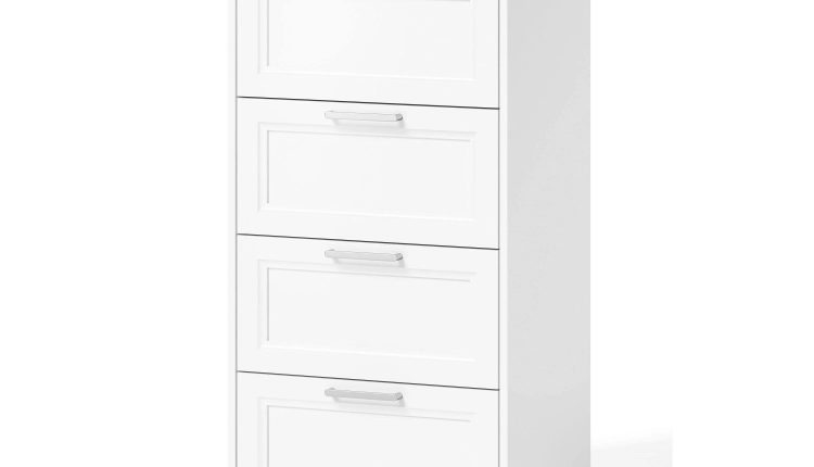 Style Selections Lana 21-in W x 16-in D x 40.2-in H White Solid Wood Closet Tower | LWSCDS - MadeInUSA