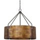 Possini Euro Design Julian Bronze Pendant Chandelier 22 inch Wide Rustic Farmhouse Metal Drum Shade 4-Light Fixture for Dining Room House Kitchen – MadeInUSA