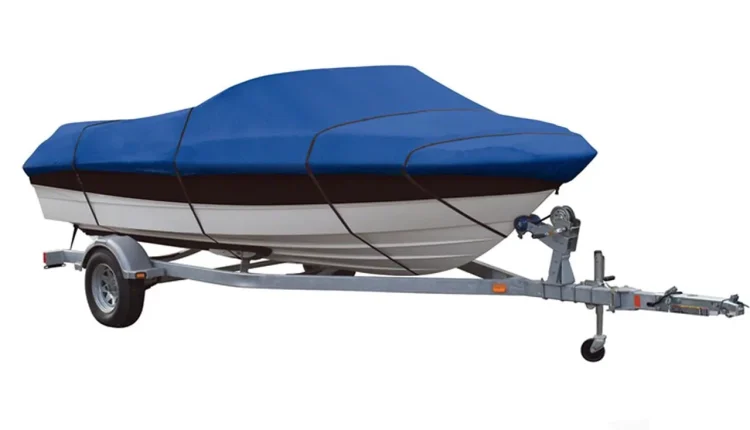 BLUE, GREAT QUALITY BOAT COVER Compatible for SUNBIRD/ HYDRA SPORT SPL 160 O/B 1991 - MadeInUSA