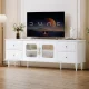 TV Stand for 75+ Inch TV, Modern Living Room Entertainment Center with Storage Cabinets,TV Table, Media Console with Ajustable Shelves & Cable Management, with 4 Large Storage Drawers – MadeInUSA