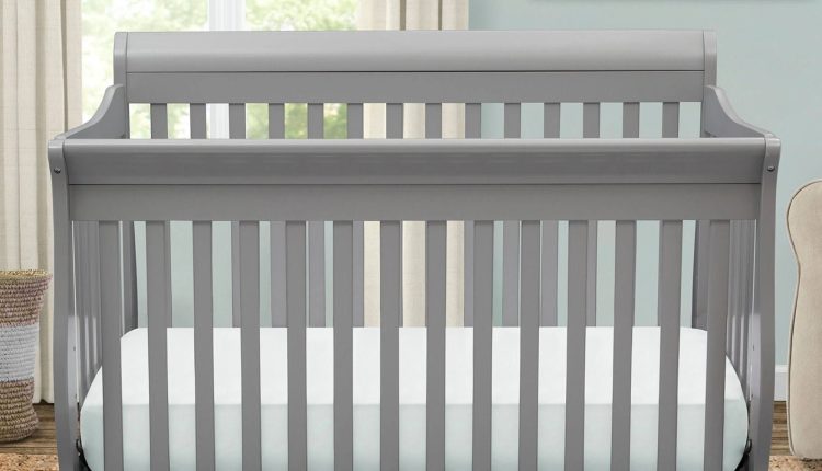 Delta Children Canton 4- in-1 Convertible Crib Grey - MadeInUSA