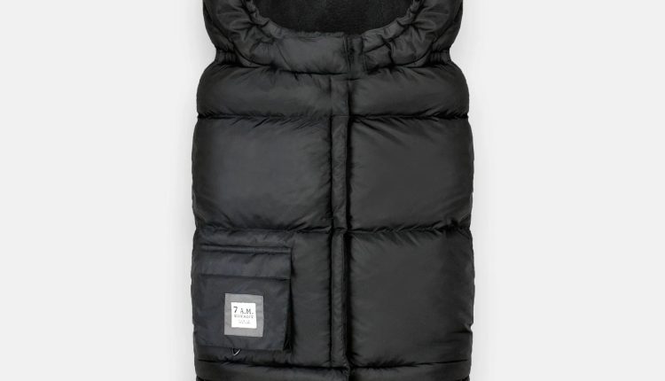 7AM Enfant Blanket 212 Evolution Footmuff - Black Plush - MadeInUSA