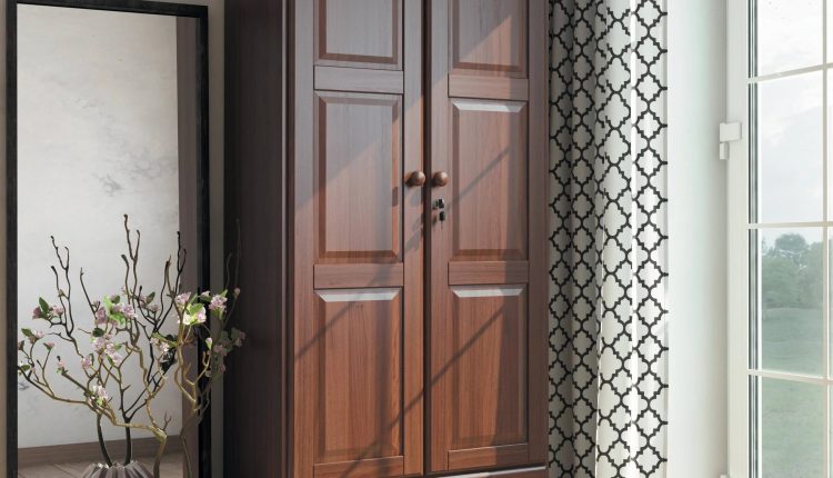 Palace Imports 5643 Flexible Mocha Solid Wood Wardrobe - MadeInUSA