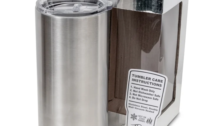 MakerFlo Case of 25, 30 Oz Thick Fatty Tumblers, Stainless Steel Mugs for Crafting, Silver - MadeInUSA