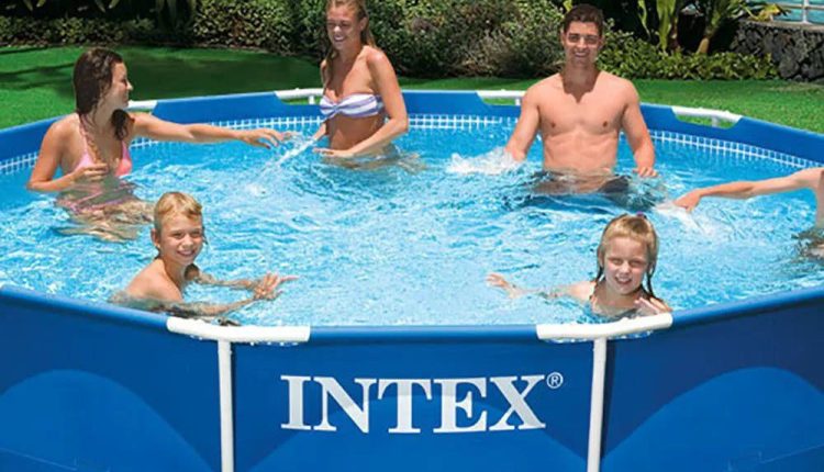 Intex 12'x30" Metal Frame Swimming Pool with Filter Pump & 2 Pool Cover - MadeInUSA