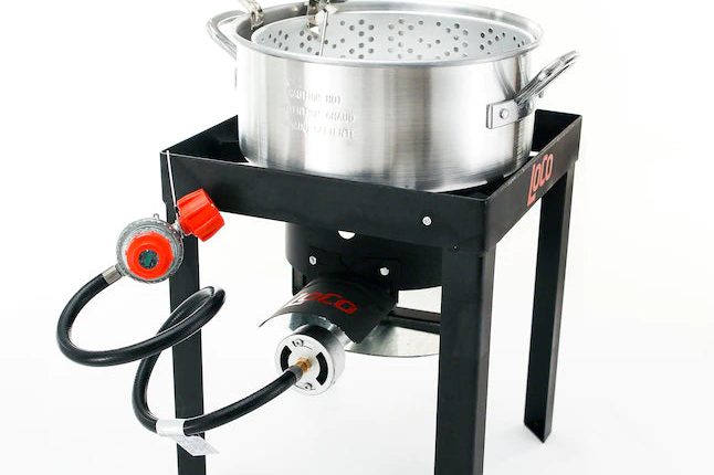 LoCo COOKERS LCFF 10Quart Deep Fryer, Silver - MadeInUSA