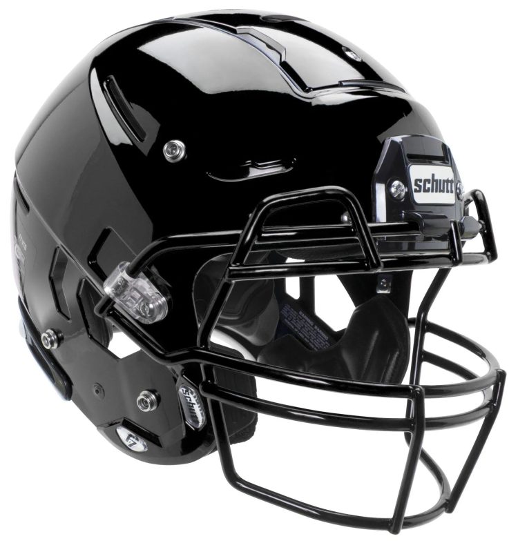 Schutt Adult F7 VTD Football Helmet, Black / L - MadeInUSA
